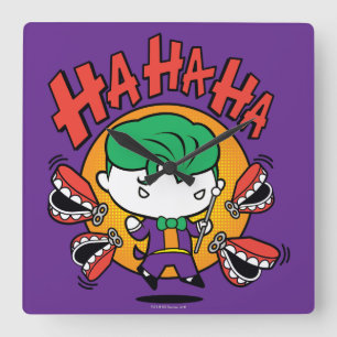 Reloj Cuadrado Chibi Joker Con Toy Teeth