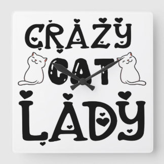 RELOJ CUADRADO CHICA DE GATO NEGRO Y BLANCO DICE: