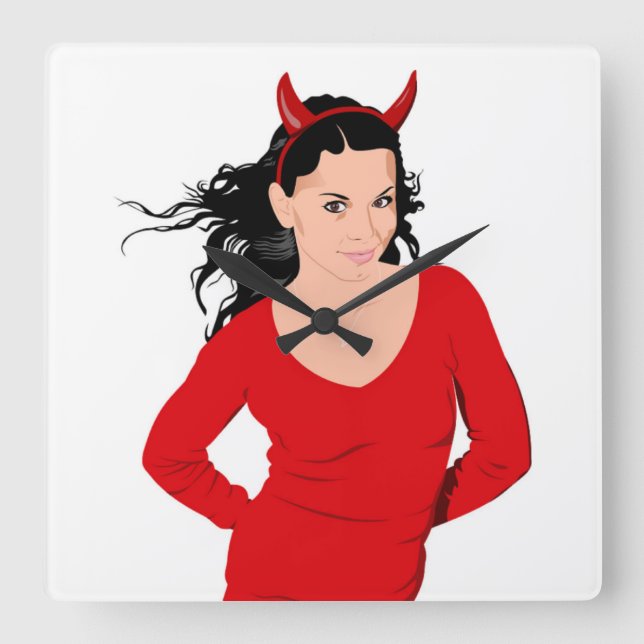 RELOJ CUADRADO CHICA DEVIL (Anverso)
