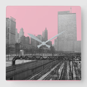 Reloj Cuadrado Chicago Rail yards Railroad loop centro