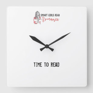 Reloj Cuadrado Chicas inteligentes leen el tiempo de romance para