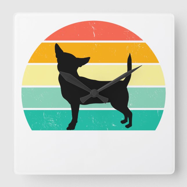 Reloj Cuadrado Chihuahua (Anverso)