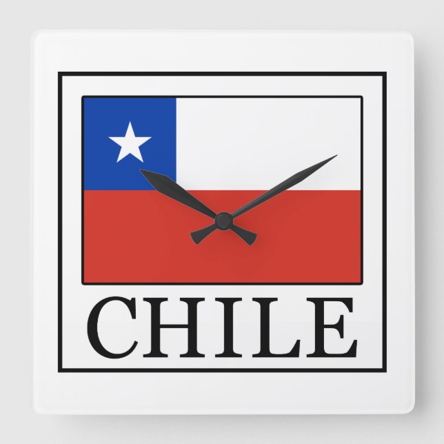 Reloj Cuadrado Chile (Anverso)