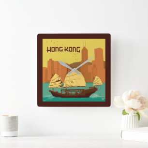 Reloj Cuadrado China   Hong Kong
