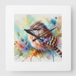 Reloj Cuadrado Chochita Bird 080824AREF104 - Watercolor