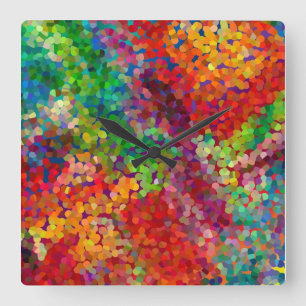Reloj Cuadrado Choque de la teoría del color
