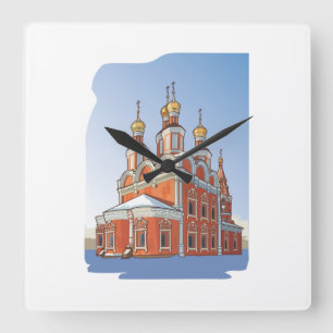 Reloj Cuadrado Christian Orthodox Temple