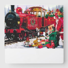 Reloj Cuadrado christmas express