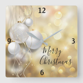 Reloj Cuadrado Christmas Ornaments