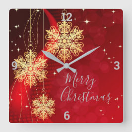 Reloj Cuadrado Christmas Ornaments
