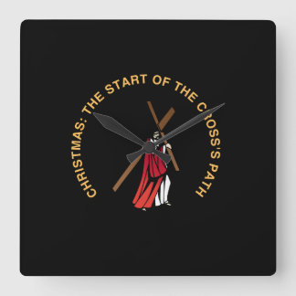 Reloj Cuadrado Christmas: The Start of the Cross's Path