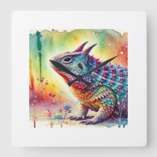 Reloj Cuadrado Chuckwalla in the Desert Sun 030924AREF107 - Water