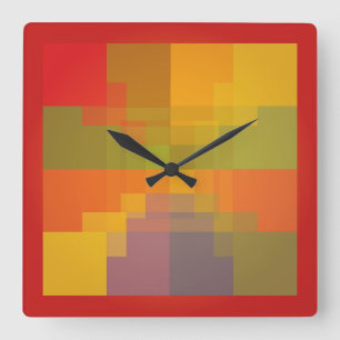 Reloj Cuadrado Circles/Hearts/gradient CIRCLES by masanser pixela