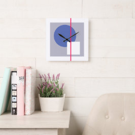 Reloj Cuadrado Círculo flotante 4