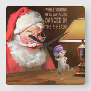 Reloj Cuadrado Ciruelos del azúcar