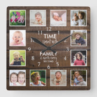 Cita de la familia de tiempo de plantilla de fotog