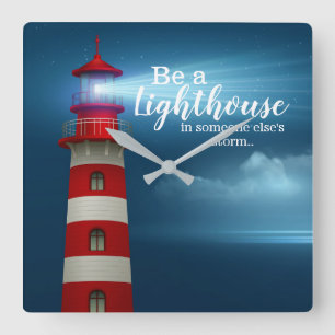 Reloj Cuadrado Cita del faro