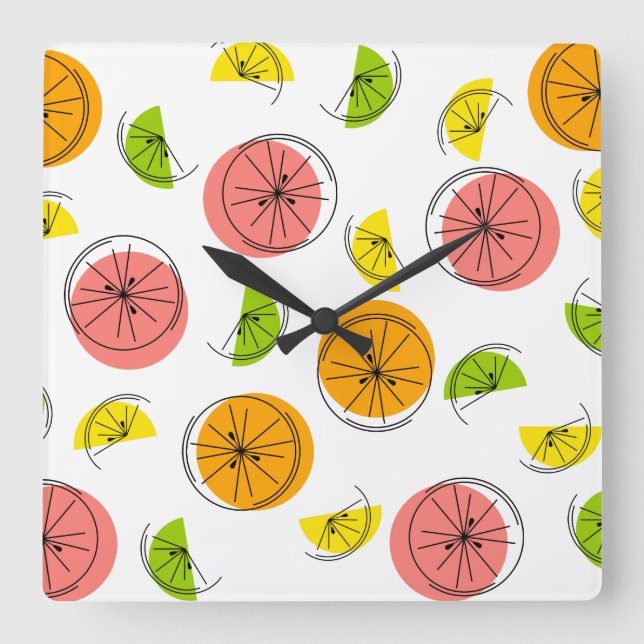 Reloj Cuadrado Citrus Plazo multireloj (Anverso)