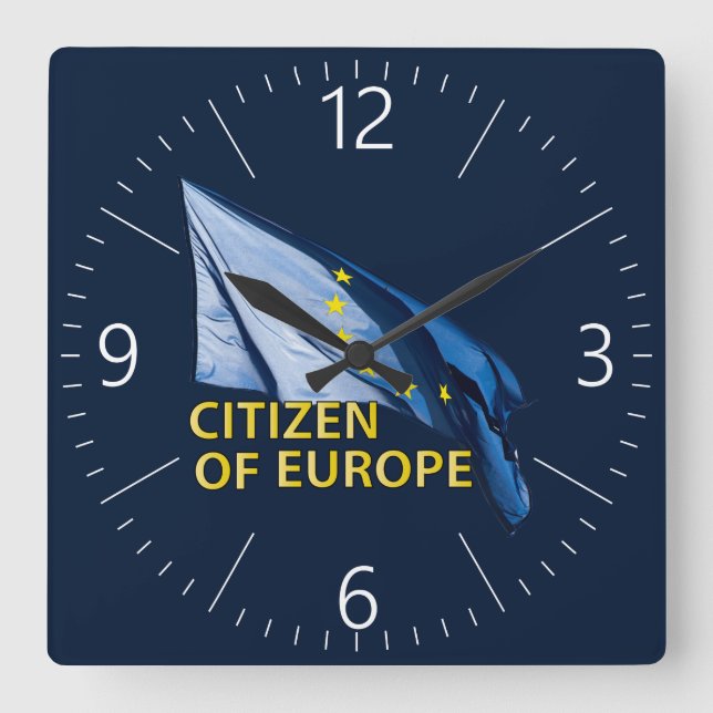 Reloj Cuadrado Ciudadano de Europa (Anverso)