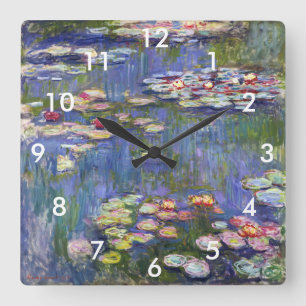 Reloj Cuadrado Claude Monet - Nenúfares / Nympheas