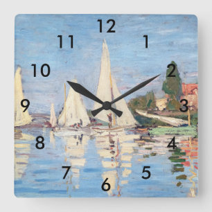 Reloj Cuadrado Claude Monet - Regatas en Argenteuil