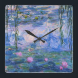 Reloj Cuadrado Claude Monet - Water Lilies<br><div class="desc">Claude Monet - Water Lilies</div>