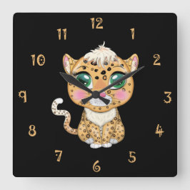 Reloj Cuadrado Claudye The Cat Wall Clock