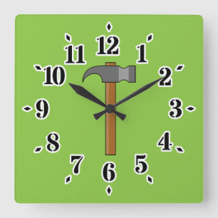 Reloj Cuadrado Claw Hammer Personalizado
