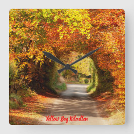 Reloj Cuadrado Clock Yellow Bog Kilcullen