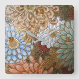 Reloj Cuadrado Cloisonne' Square Wall Clock