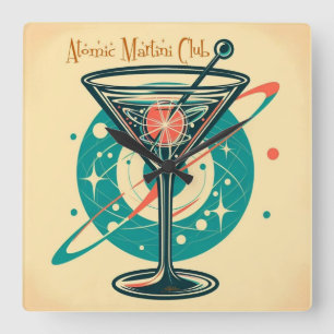 Reloj Cuadrado Club de Martini Atómico