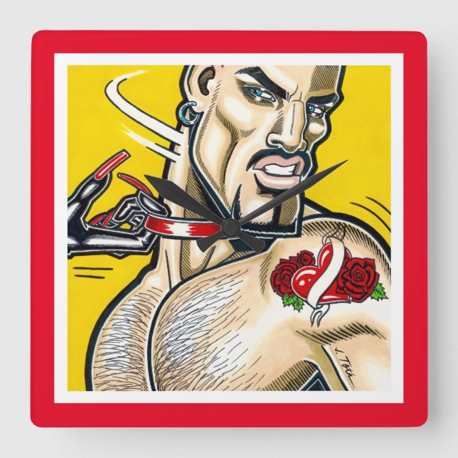 Reloj Cuadrado ¡C'mere! (Anverso)