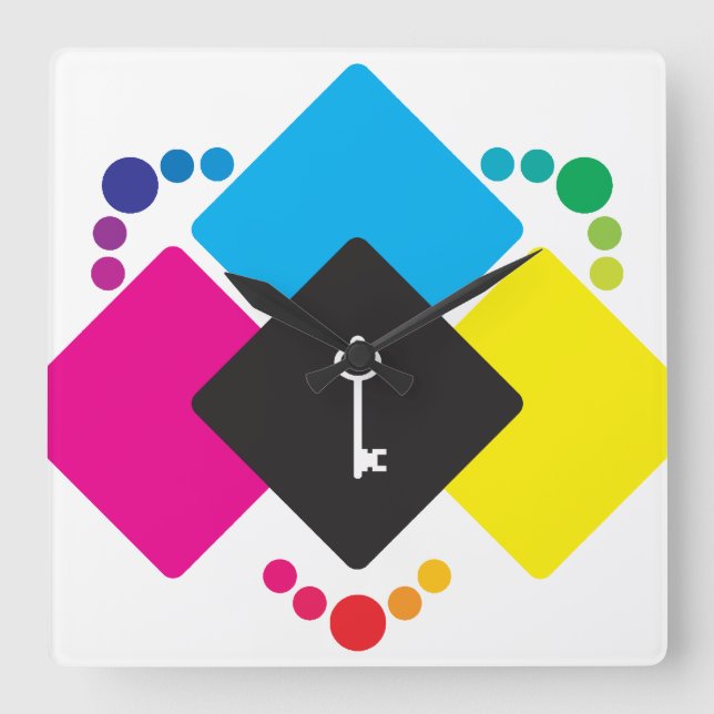 RELOJ CUADRADO CMYK (Anverso)