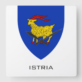 Reloj Cuadrado Coat of Arms of Istria Adriatic Legacy
