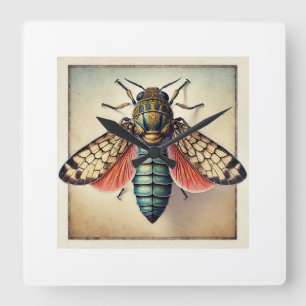 Reloj Cuadrado Cochylidia Butterfly 240824IREF216 - Watercolor