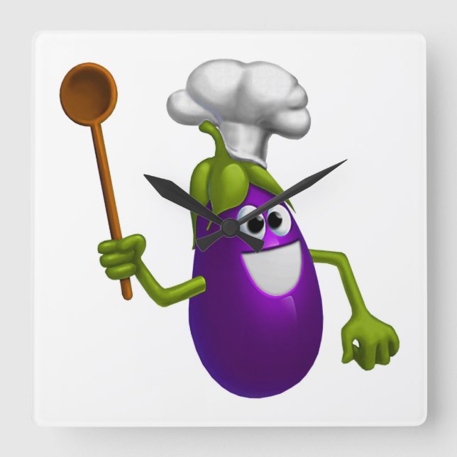 Reloj Cuadrado Cocina (Anverso)