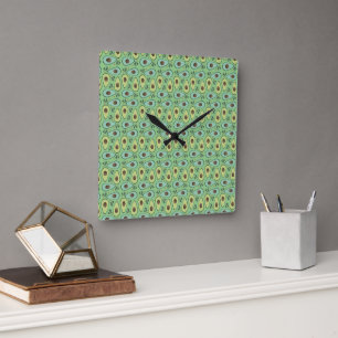 Reloj Cuadrado Cocina Chef Fruta Verdura Aguacate