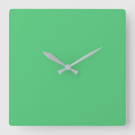 Reloj Cuadrado Código hex esmeralda 50C878