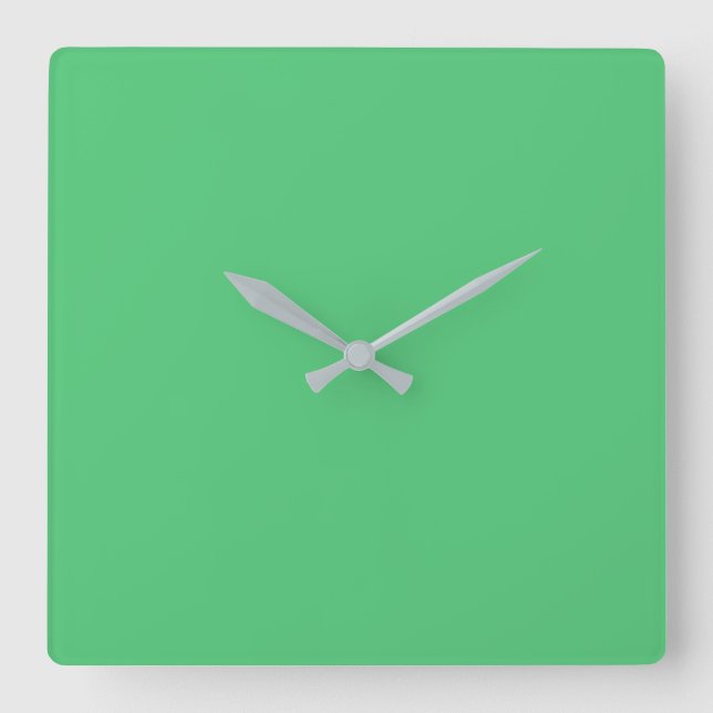 Reloj Cuadrado Código hex esmeralda 50C878 (Anverso)