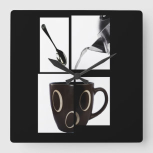 Reloj Cuadrado Coffee Lover Wall Clock