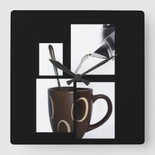 Reloj Cuadrado Coffee Lover Wall Clock