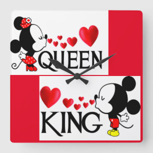 Reloj Cuadrado Cojín decorativo