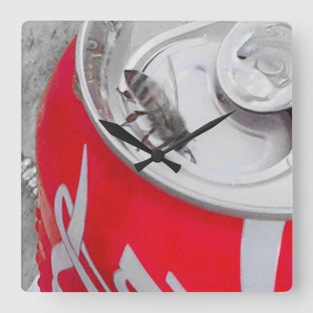 Reloj Cuadrado ~Cola Bee~ WALLCLOCK (Anverso)