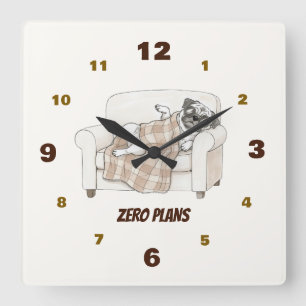 Reloj Cuadrado Colección Cozy Paws