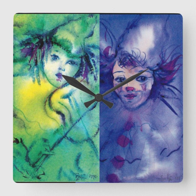 Reloj Cuadrado COLECCIÓN DE COLONOS / BOLA MASCULINA Veneciana (Anverso)