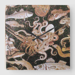 RELOJ CUADRADO COLECCIÓN POMPEII / OCÉANO - ESCENA DE VIDA EN EL