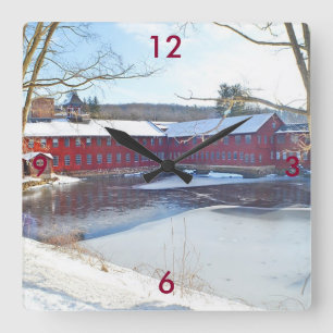 Reloj Cuadrado Collins Company Wall Clock