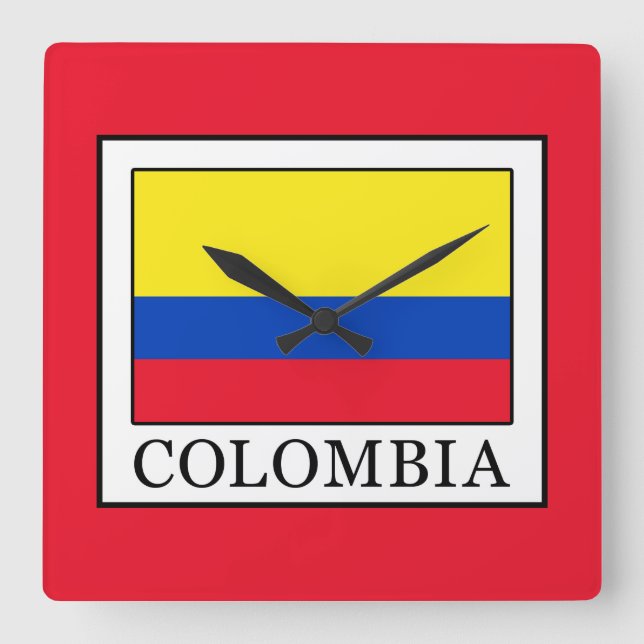 Reloj Cuadrado Colombia (Anverso)