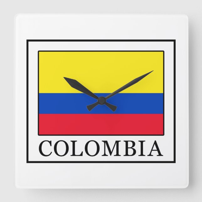 Reloj Cuadrado Colombia (Anverso)