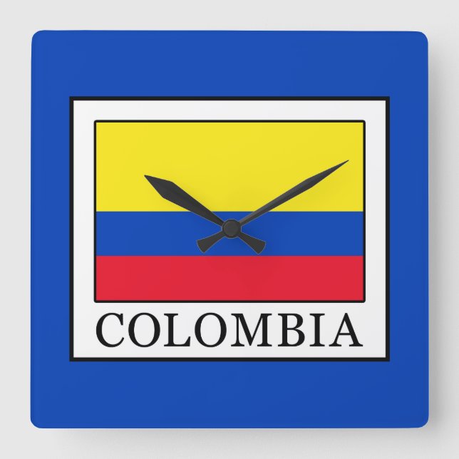 Reloj Cuadrado Colombia (Anverso)
